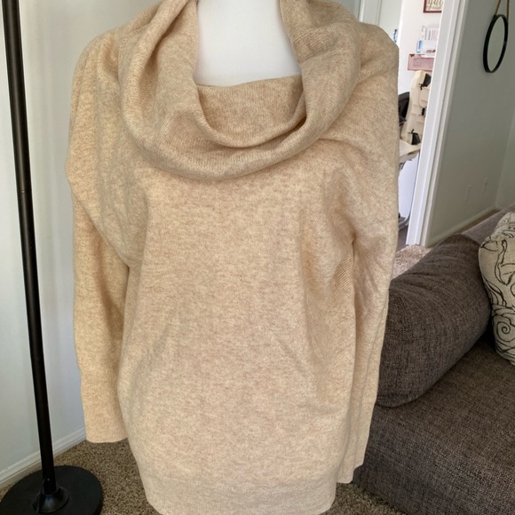 Lusso Cowl Cashmere Sweater Large - Picture 1 of 6